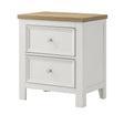 Aston White Nightstand With Center Glide from Ella Furniture