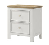Aston White Nightstand With Center Glide from Ella Furniture