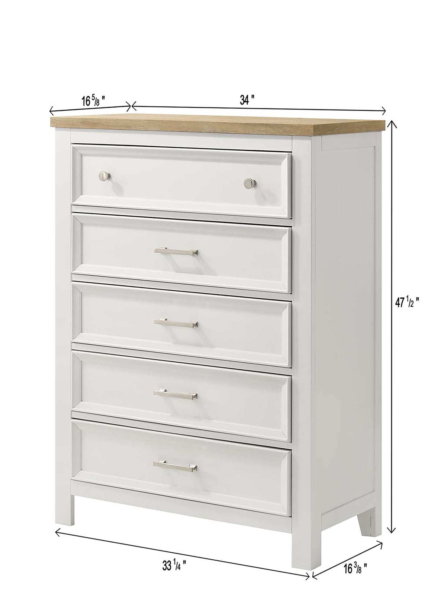Aston White Chest view 2