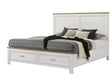 Aston White Storage Platform King Bed from Ella Furniture