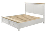 Aston White Storage Platform Bedroom Set view 4