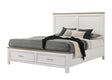 Aston White Storage Platform Queen Bed from Ella Furniture