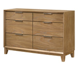 Florian Light Brown Upholstered Storage Platform Bedroom Set