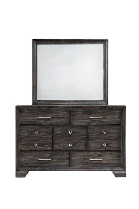 Jaymes Modern Dark Brown Tv Stand, Contemporary Dark Wood TV Stand With Open Shelving And Storage - Ella Furniture
