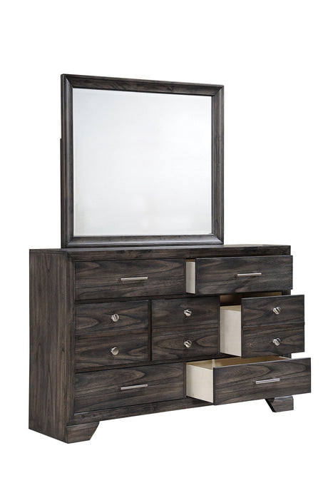 Jaymes Modern Dark Brown Tv Stand, Contemporary Dark Wood TV Stand With Open Shelving And Storage - Ella Furniture