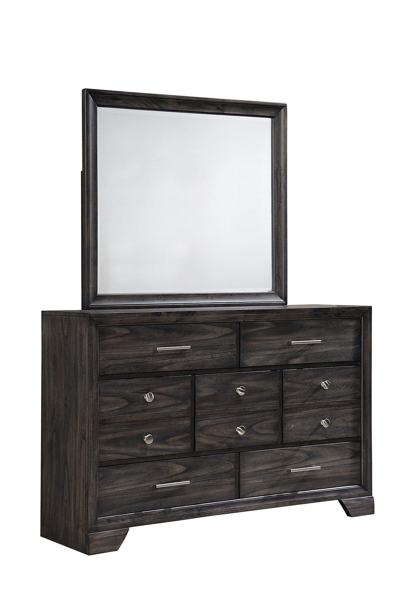 Jaymes Gray Sleek And Modern Contemporary Wood Queen Storage Fabric Upholstered Platform Bed - Ella Furniture