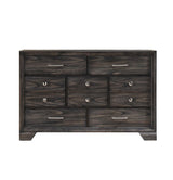 Jaymes Modern Dark Brown Tv Stand, Contemporary Dark Wood TV Stand With Open Shelving And Storage - Ella Furniture