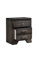 Jaymes Gray Sleek And Modern Contemporary Wood Fabric King Storage Platform Bed - Ella Furniture