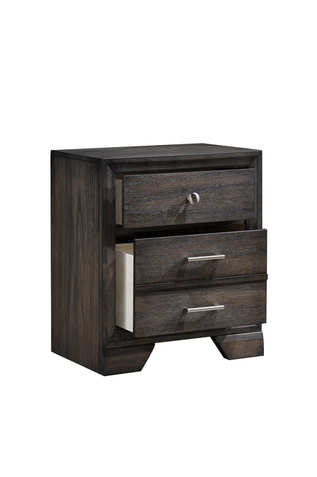 Jaymes Gray Sleek And Modern Contemporary Wood Fabric King Storage Platform Bed - Ella Furniture