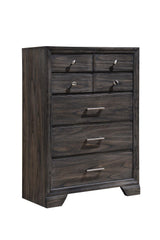 Jaymes Gray Sleek And Modern Contemporary Wood Fabric King Storage Platform Bed - Ella Furniture