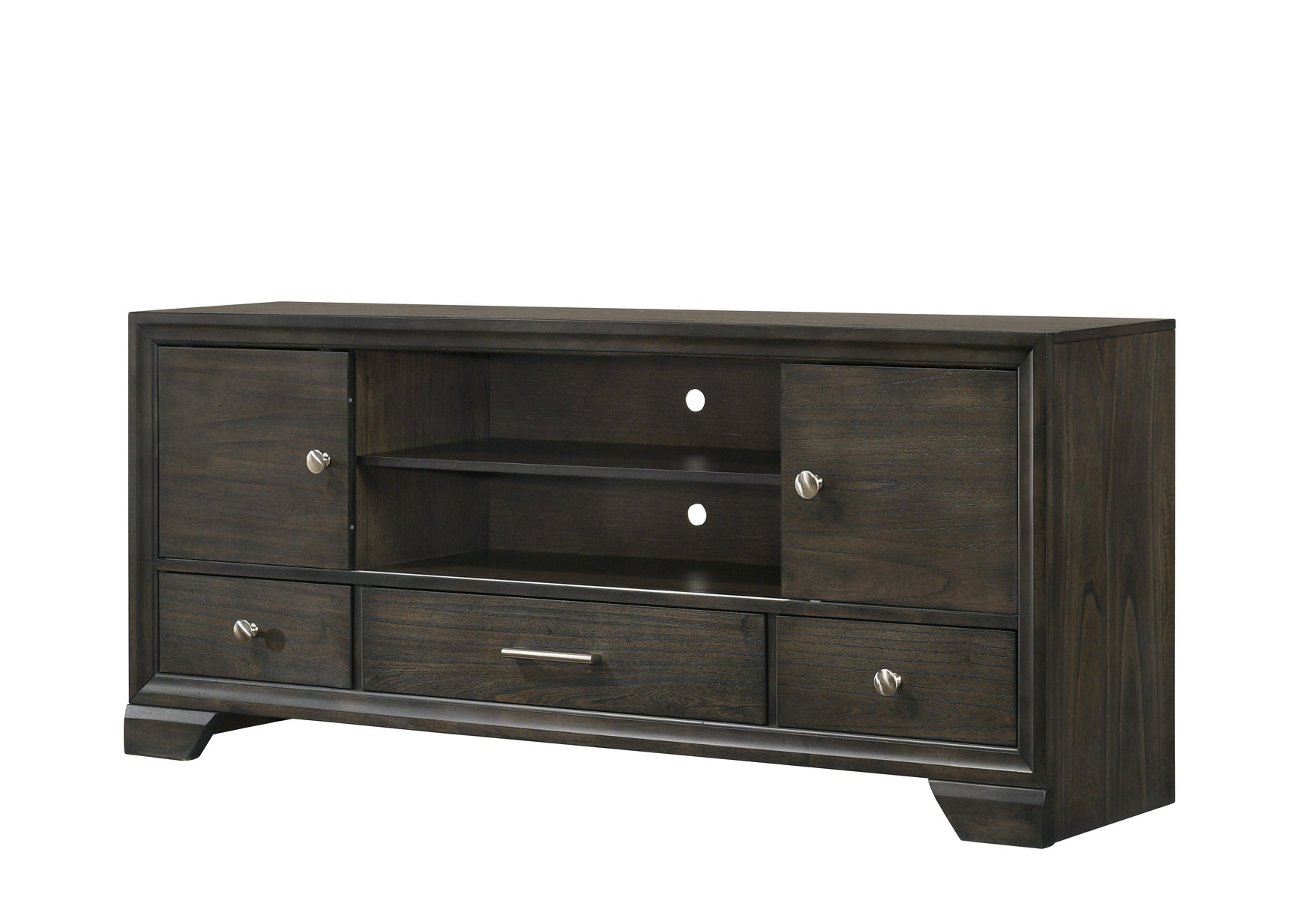 Jaymes Gray Sleek And Modern Contemporary Wood Fabric King Storage Platform Bed - Ella Furniture