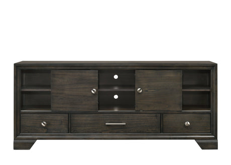 Jaymes Dresser Gray, Modern Wood, Metal Handle 10 Drawers - Ella Furniture