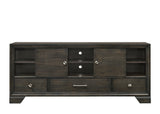 Jaymes Gray Sleek And Modern Contemporary Wood Queen Storage Fabric Upholstered Platform Bed - Ella Furniture