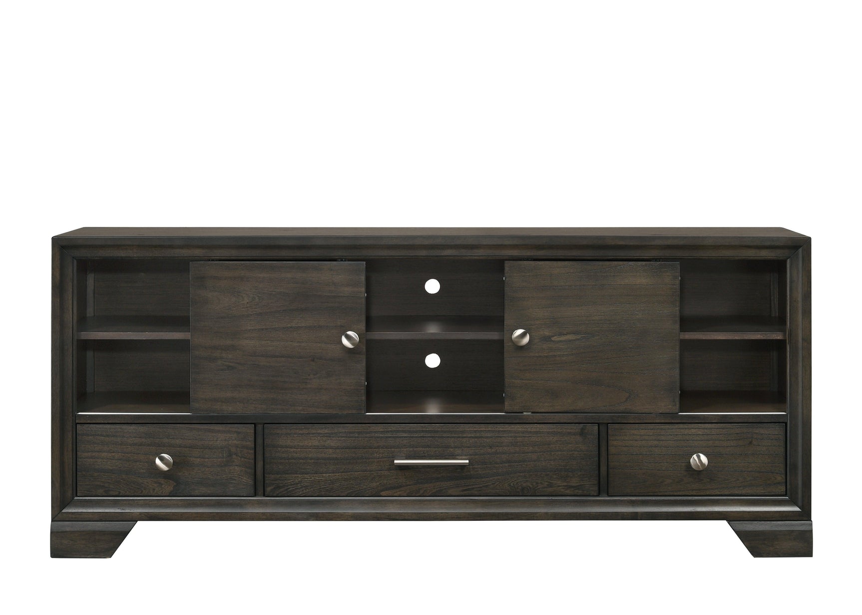 Jaymes Gray Sleek And Modern Contemporary Wood Queen Storage Fabric Upholstered Platform Bed - Ella Furniture
