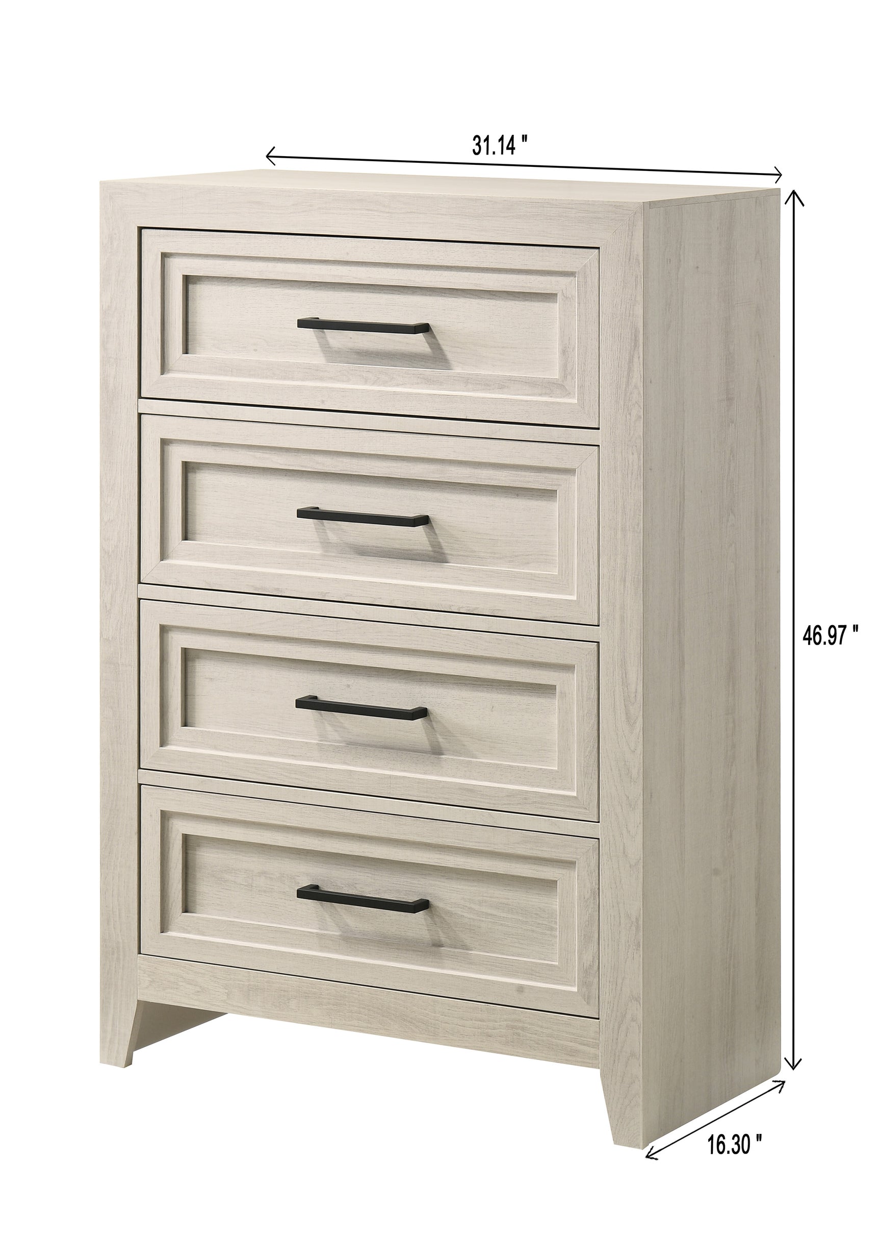 Lorraine Cream Panel King Bed