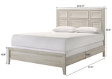 Lorraine Cream Panel King Bed