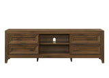 Lorraine TV Stand in Brown Finish view 3