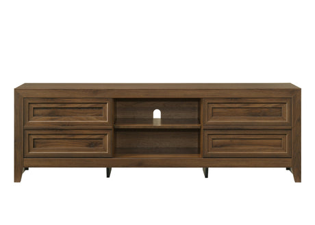 Lorraine TV Stand in Brown Finish view 3