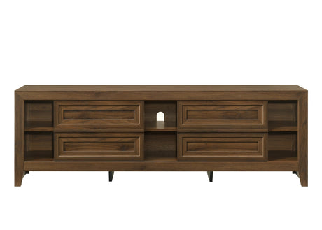 Lorraine TV Stand in Brown Finish view 4