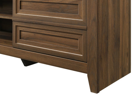 Lorraine TV Stand in Brown Finish view 5
