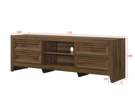 Lorraine TV Stand in Brown Finish view 6