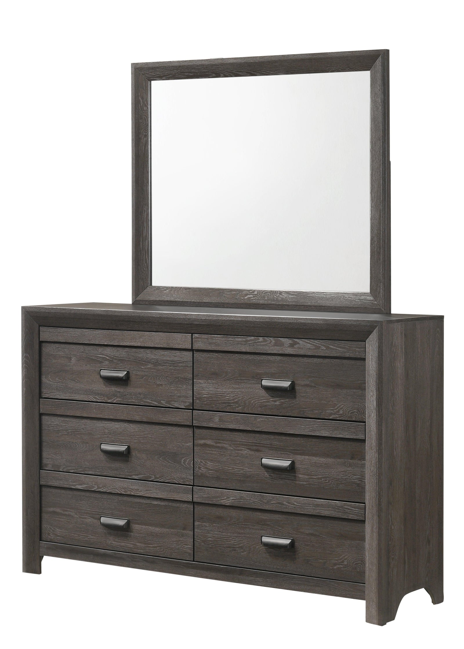 Adelaide Dresser Brown, Modern And Classic Wood, 6 Spacious Drawers - Ella Furniture