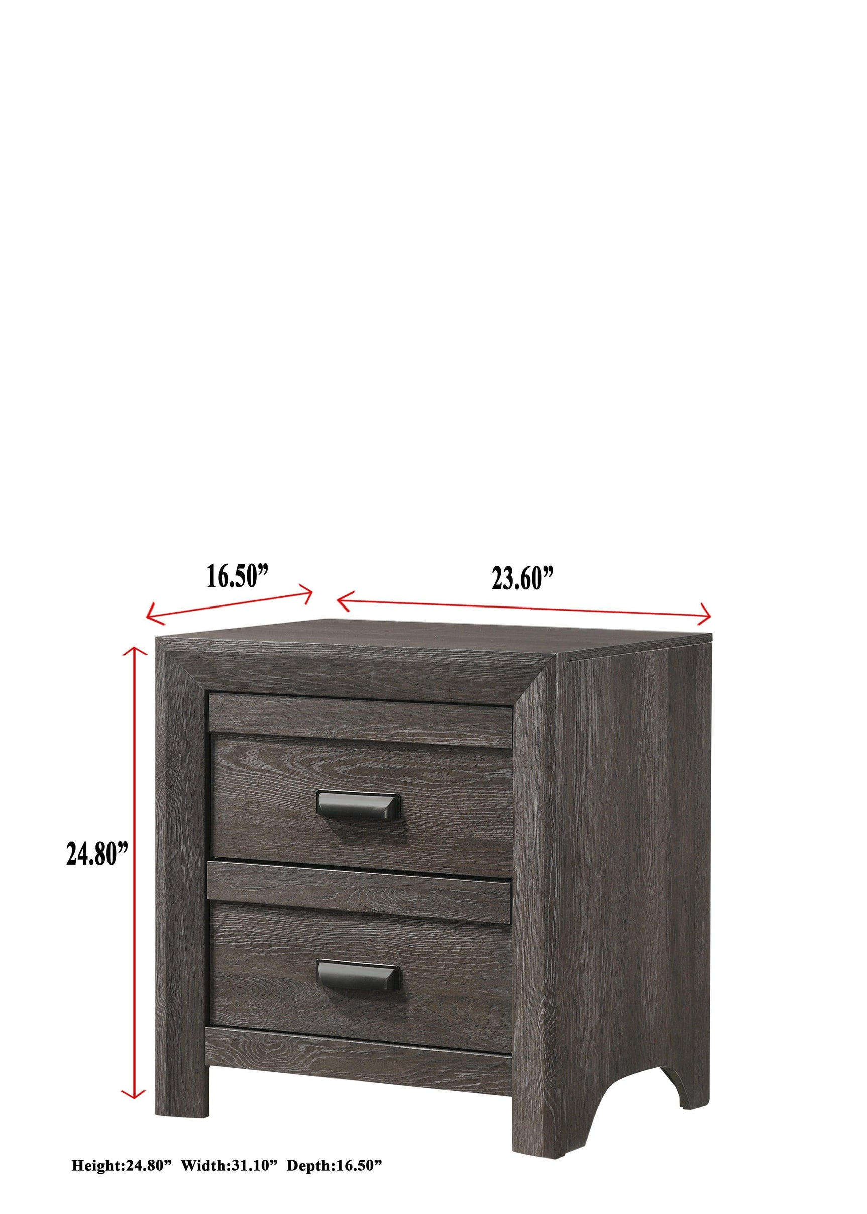 Adelaide Brown Finish Classic And Modern Contemporary Wood Panel Bedroom Set - Ella Furniture
