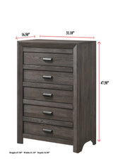 Adelaide Brown Finish Classic And Modern Contemporary Wood Panel Bedroom Set - Ella Furniture