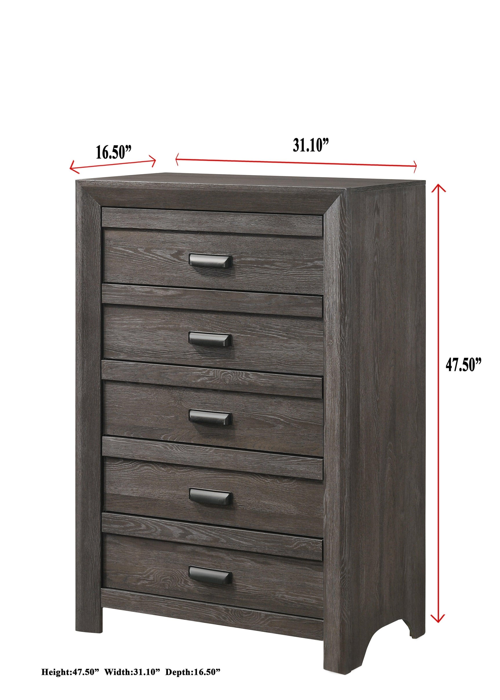 Adelaide Brown Finish Classic And Modern Contemporary Wood Panel Bedroom Set - Ella Furniture