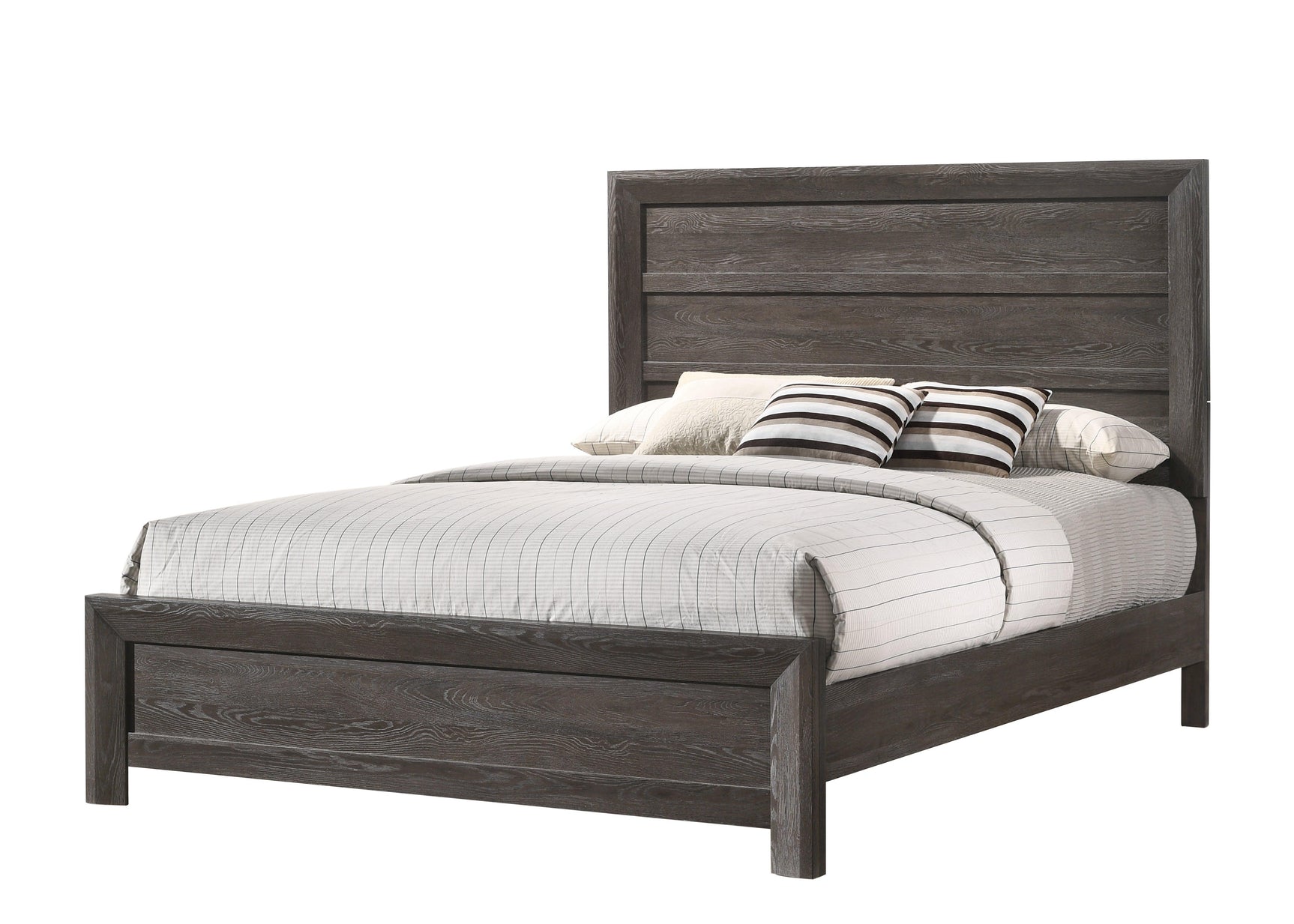 Adelaide Brown Finish Classic And Modern Contemporary Wood Panel Bedroom Set - Ella Furniture