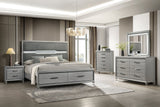 Amiri Gray Nightstand