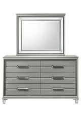 Amiri Gray Upholstered LED Panel Bedroom Set