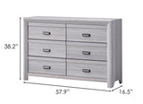 Adelaide Gray Upholstered Panel Full Bed