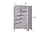 Adelaide Gray Upholstered Panel Full Bed