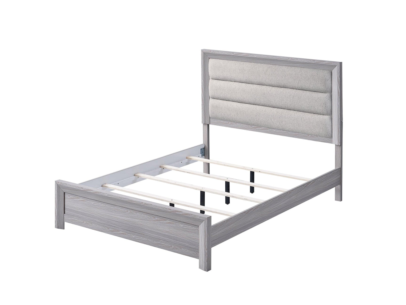 Adelaide Gray Upholstered Panel Full Bed