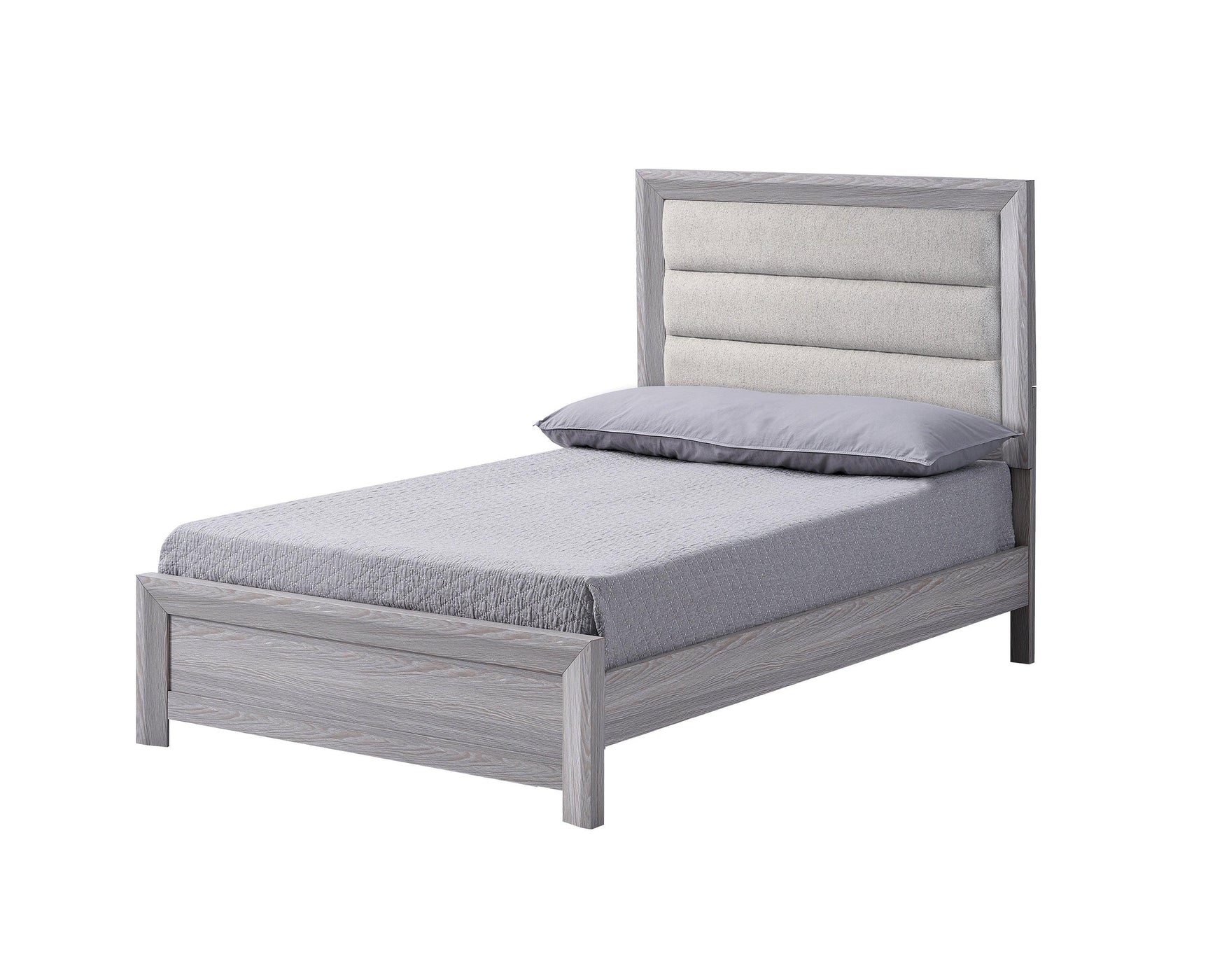 Adelaide Gray Upholstered Panel Full Bed