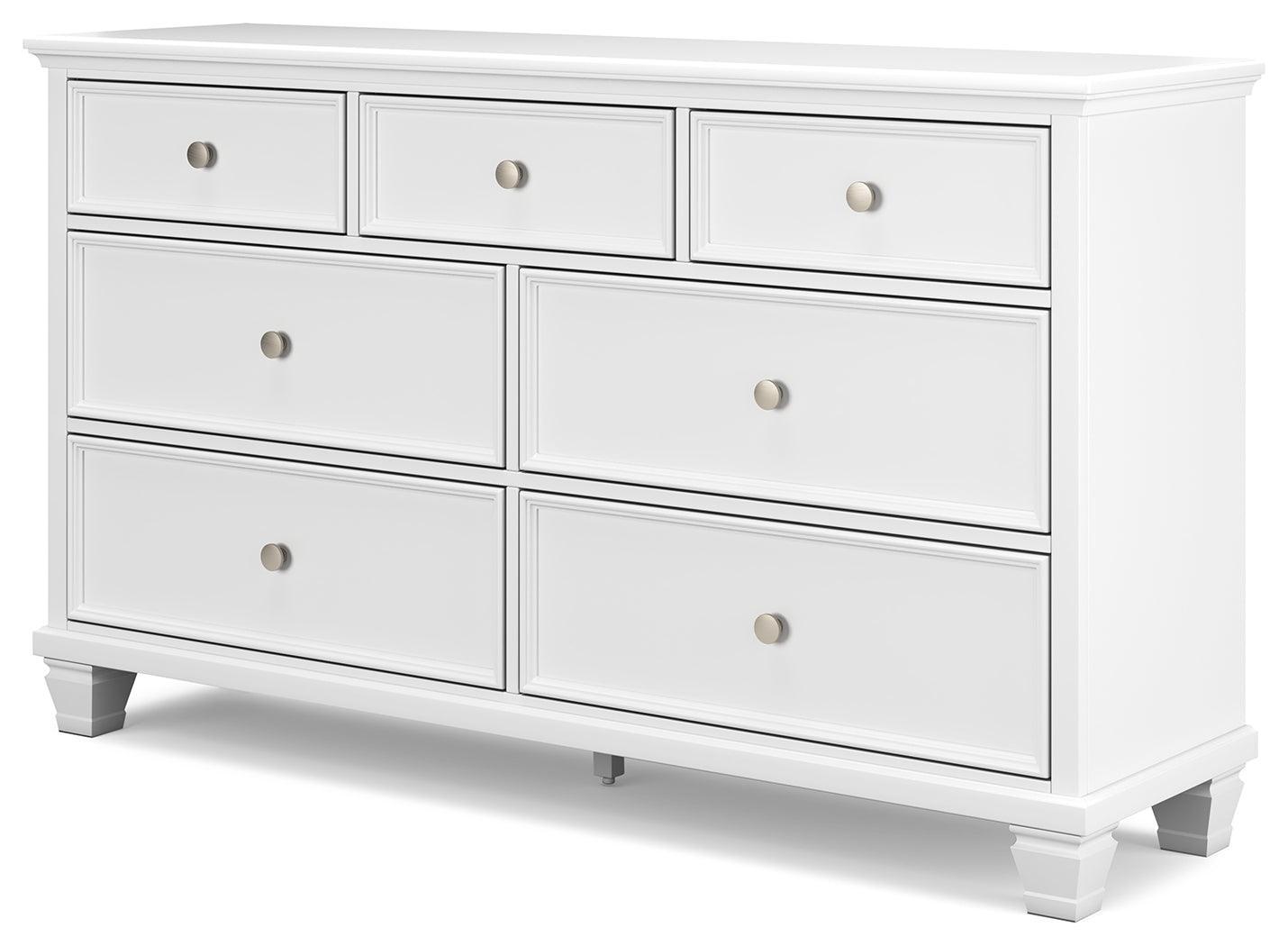 Fortman White Dresser - Ella Furniture