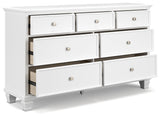 Fortman White Dresser - Ella Furniture