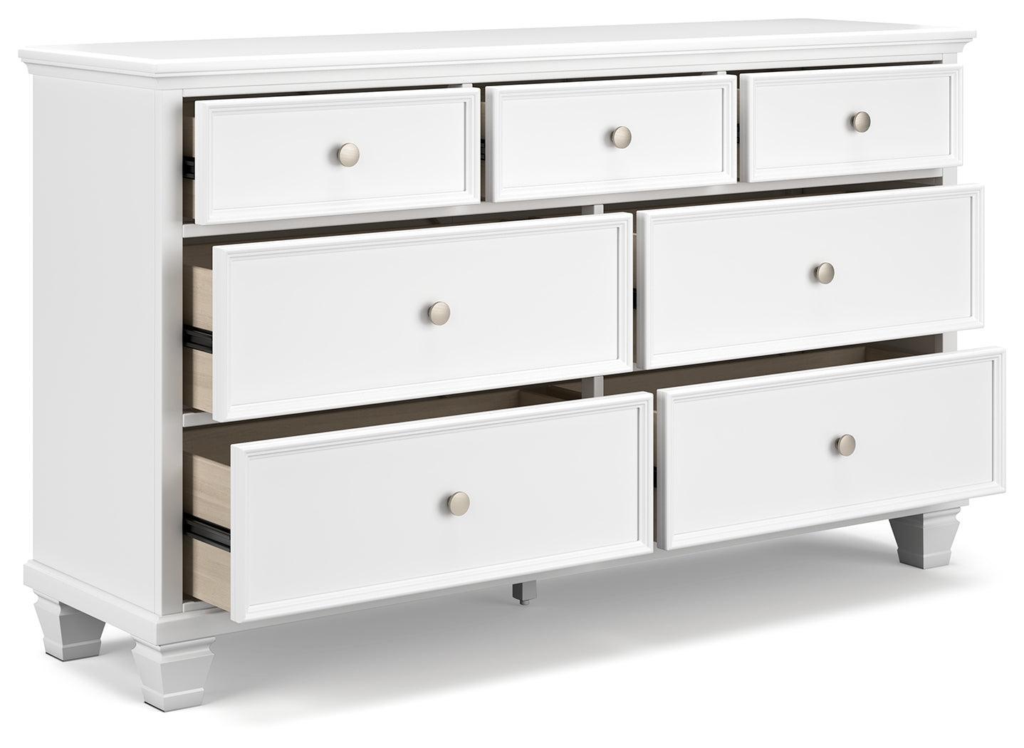 Fortman White Dresser - Ella Furniture