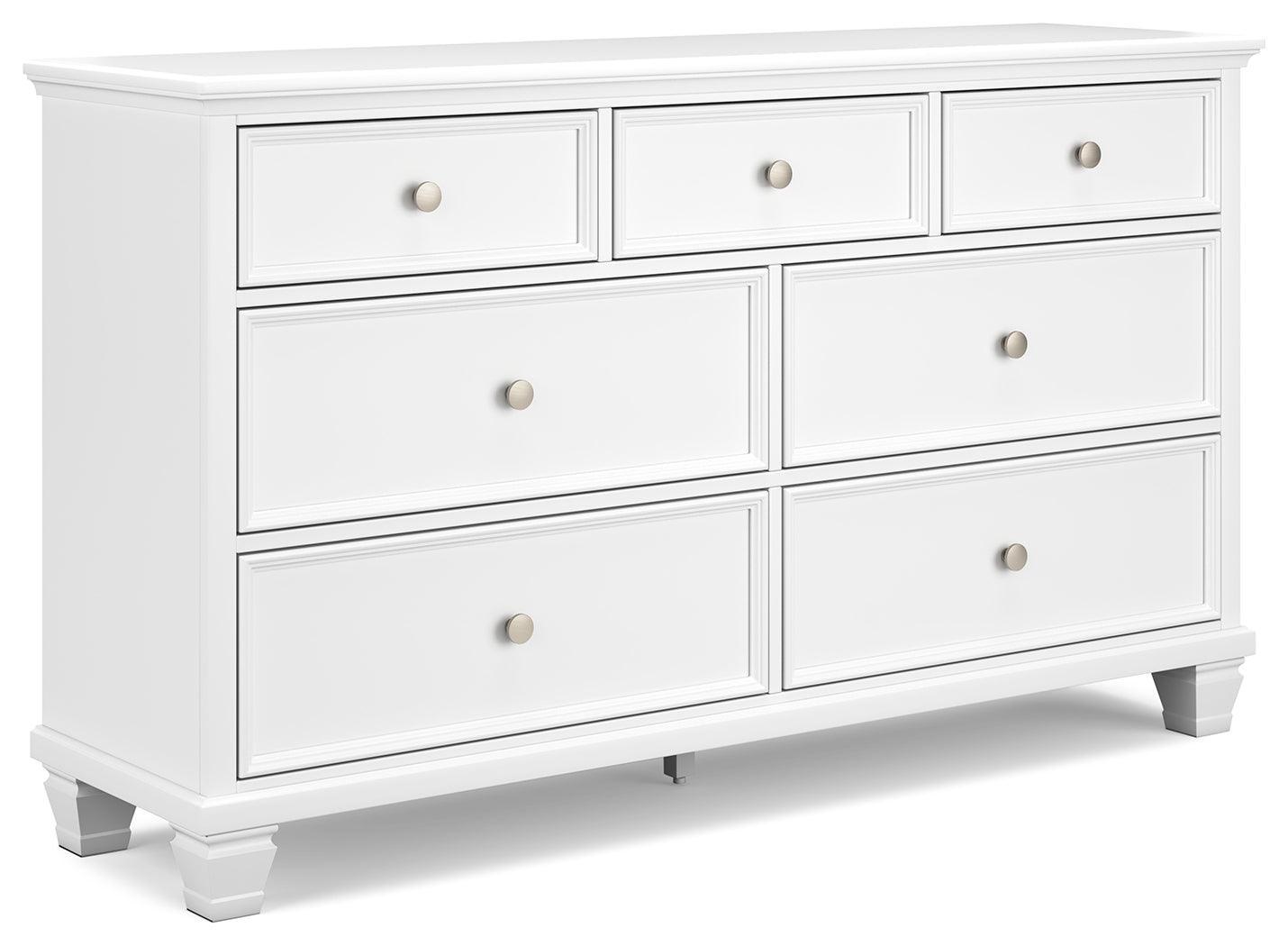 Fortman White Dresser - Ella Furniture