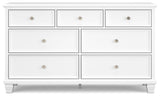 Fortman White Dresser - Ella Furniture