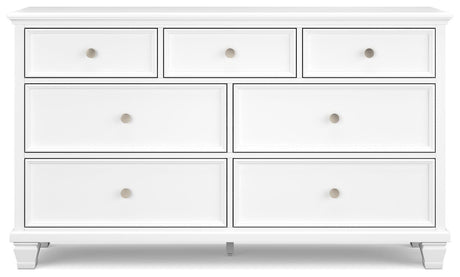 Fortman White Dresser - Ella Furniture