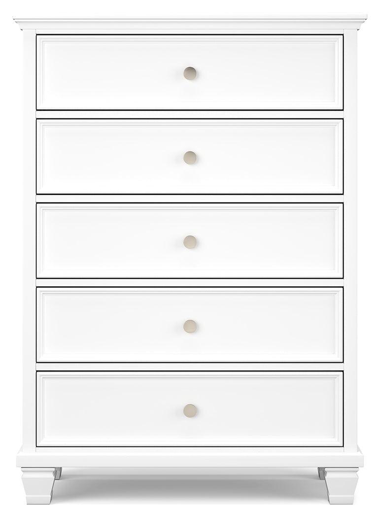 Fortman White Chest Of Drawers - Ella Furniture
