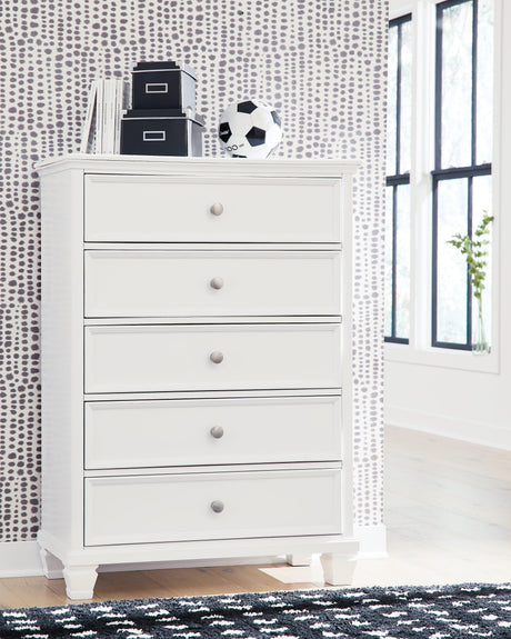 Fortman White Chest Of Drawers - Ella Furniture