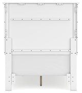 Fortman White Twin Panel Bed