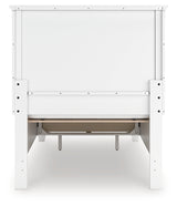 Fortman White Twin Panel Storage Bed
