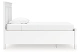 Fortman White Twin Panel Storage Bed