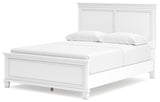 Fortman White Panel Bedroom Set angled view