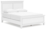 Fortman White Panel Bedroom Set angled view