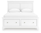 Fortman White Panel Storage Bedroom Set view 5
